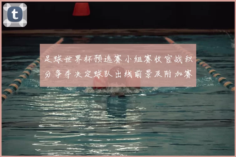 足球世界杯预选赛小组赛收官战积分争夺决定球队出线前景及附加赛名额分配