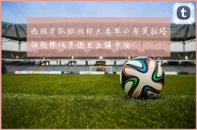 西班牙队欧洲杯大名单公布莫拉塔领衔锋线罗德里坐镇中场